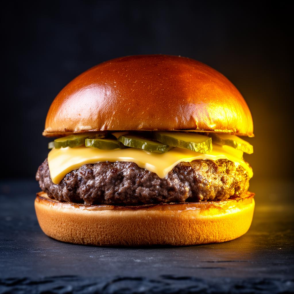 Hamburguesa gourmet smash recién hecha en Ronny's Burger, A Coruña